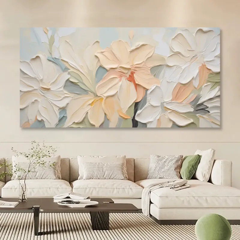Textured Floral Pallet Knife Art
