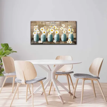 Daisy Floral Canvas Wall Art