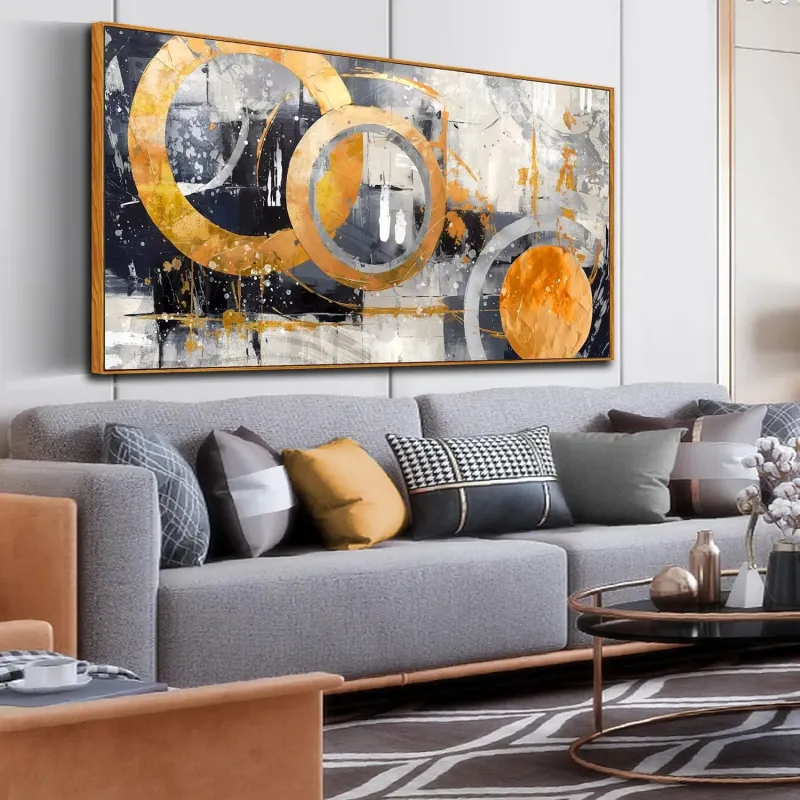Modern Abstract Gold Ring Art