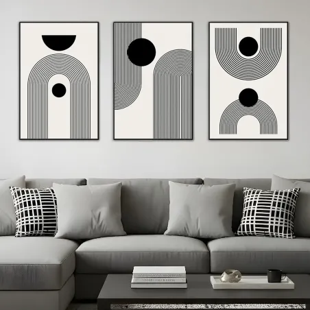 3-Piece Boho Abstract Wall Art