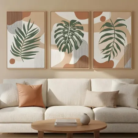 3-Piece Boho Abstract Wall Art