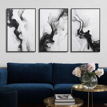 Modern Black & White Art Set