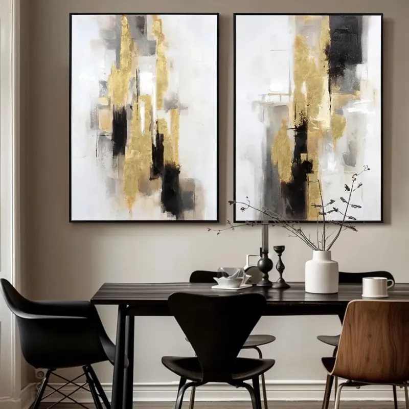 Modern Black & Gold Abstract