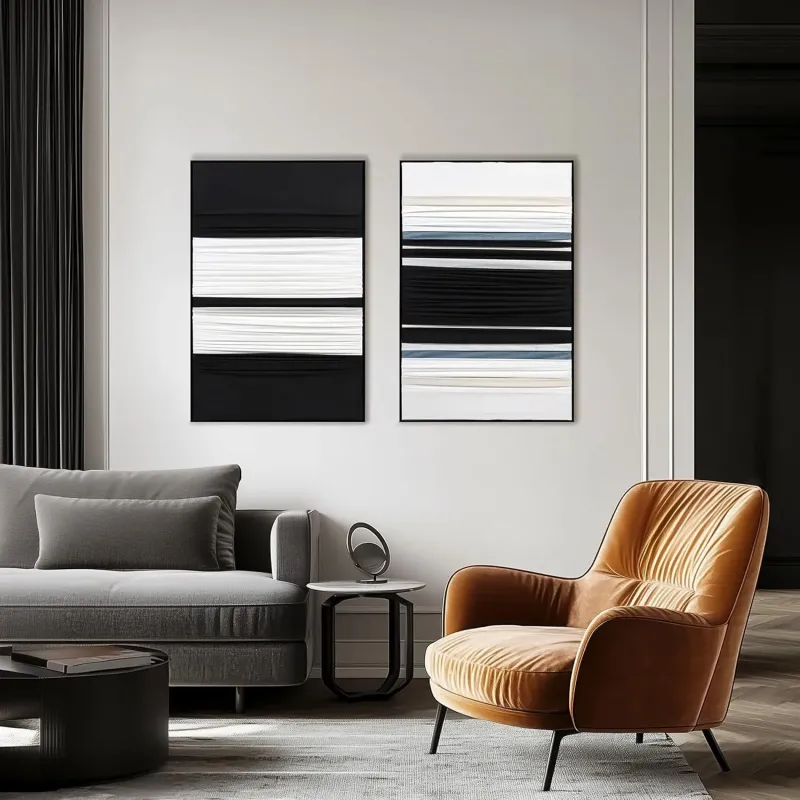 3D Textured Minimalist Art Set