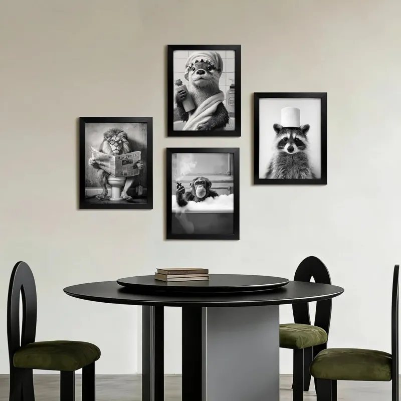 Funny Animal Canvas Wall Art