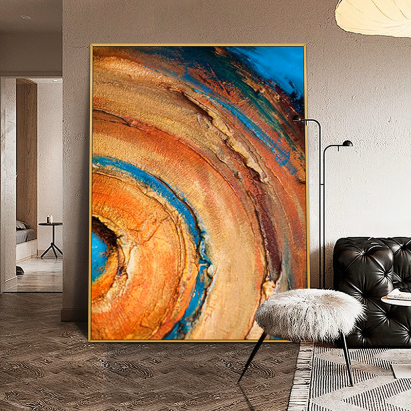 Textured Abstract Vortex Art