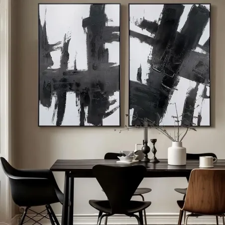 Framed Abstract Canvas Set
