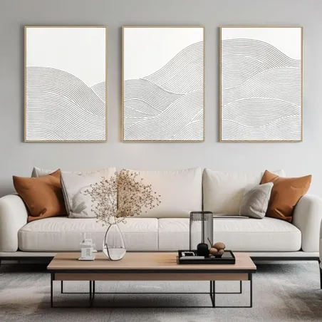 3pc Abstract Textured Art Set
