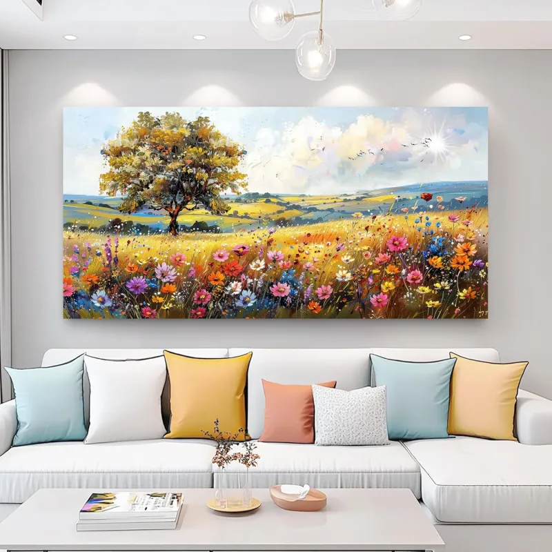 Floral Meadow Canvas Wall Art