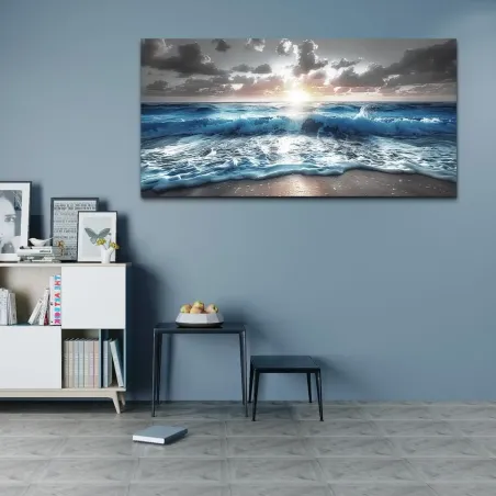 Ocean Sunset Canvas Wall Art