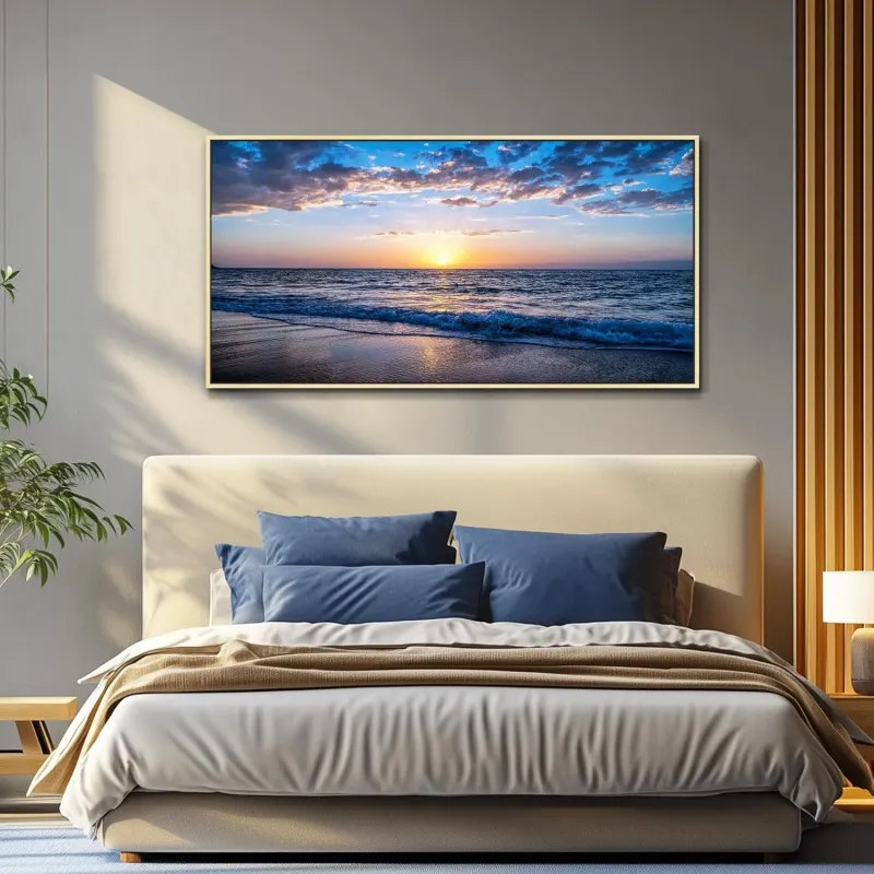 Sunset Beach Canvas Wall Art
