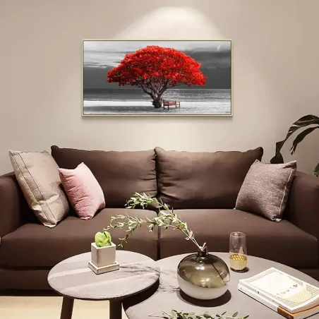 Red Tree Canvas Wall Art