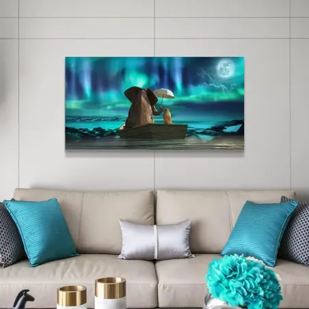 Surreal Aurora Canvas Wall Art