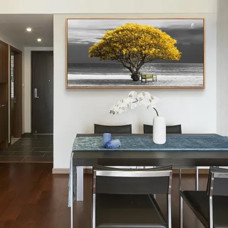 Yellow Tree Canvas Wall Art