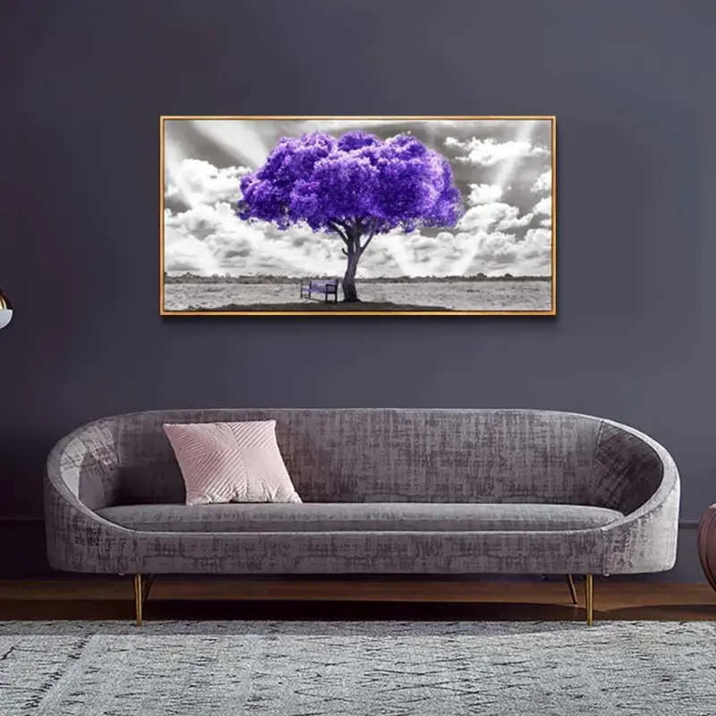 Purple Tree Canvas Wall Art