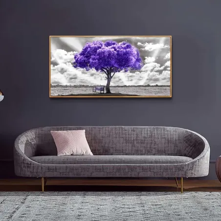 Purple Tree Canvas Wall Art