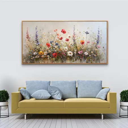 Modern Floral Meadow Canvas Art