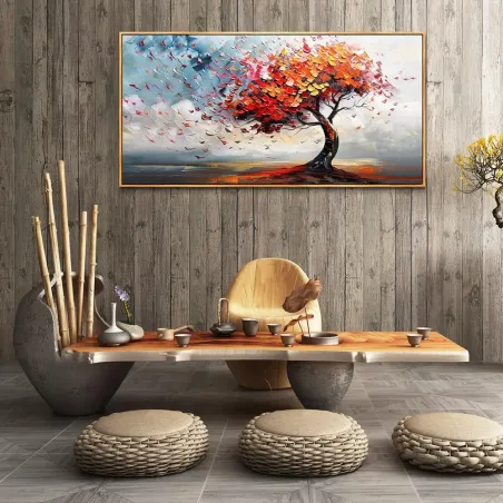 Vibrant Autumn Tree Canvas Art